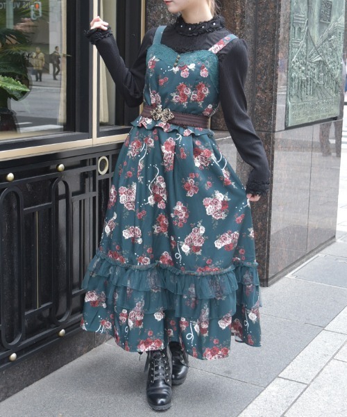 ローズ・オン・フルールジャンパースカート（ジャンパースカート