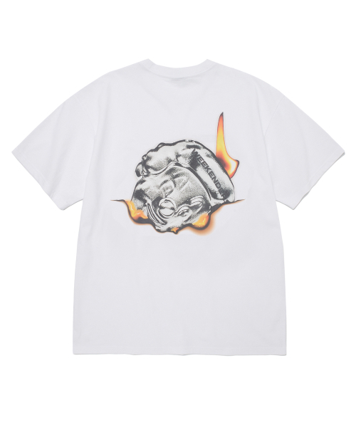 WKNDRS（ウィーキャンドース）の「PIERROT T-SHIRT (WHITE)（Tシャツ/カットソー・レディース・その他・X-LARGE/SMALL/MEDIUM/LARGE）」の2枚目の写真