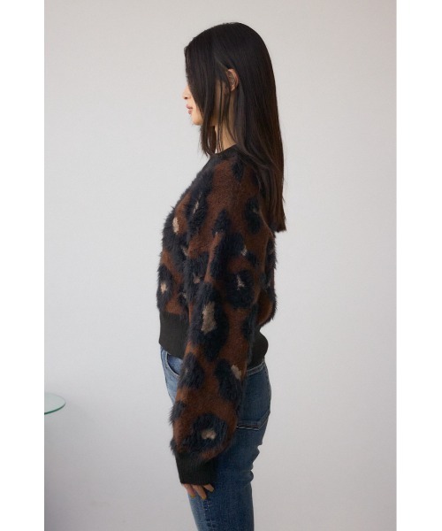 AZUL by moussy(アズールバイマウジー)の「アソートパターンクルーネックニット(ニット/セーター・レディース・ブラウン系その他/ホワイト系その他・FREE)」の19枚目の写真
