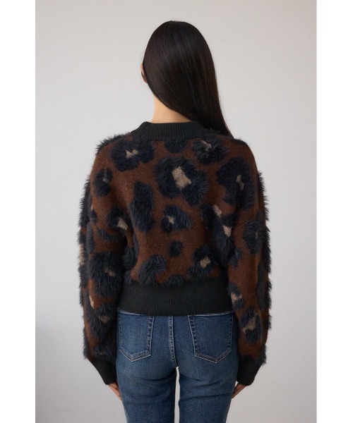 AZUL by moussy(アズールバイマウジー)の「アソートパターンクルーネックニット(ニット/セーター・レディース・ブラウン系その他/ホワイト系その他・FREE)」の20枚目の写真