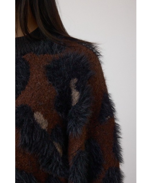 AZUL by moussy(アズールバイマウジー)の「アソートパターンクルーネックニット(ニット/セーター・レディース・ブラウン系その他/ホワイト系その他・FREE)」の22枚目の写真