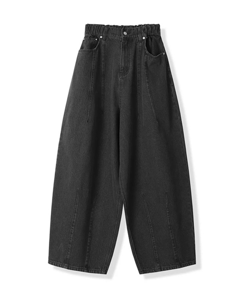 AVANDRESS(アバンドレス )の「Super Wide Dart Denim Pants WASHING BLACK(デニムパンツ・メンズ・ブラック・MEDIUM/X-LARGE)」の2枚目の写真