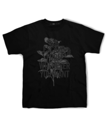グレーラインカミリアTシャツブラック