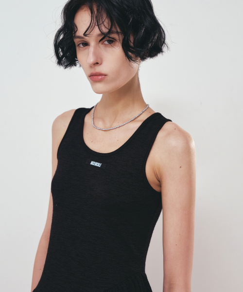 NICK&NICOLE（ニックアンドニコール）の「BALLOON LABEL SLEEVELESS_BLACK（Tシャツ/カットソー・レディース・その他・FREE）」の3枚目の写真