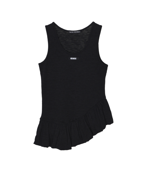 NICK&NICOLE（ニックアンドニコール）の「BALLOON LABEL SLEEVELESS_BLACK（Tシャツ/カットソー・レディース・その他・FREE）」の4枚目の写真