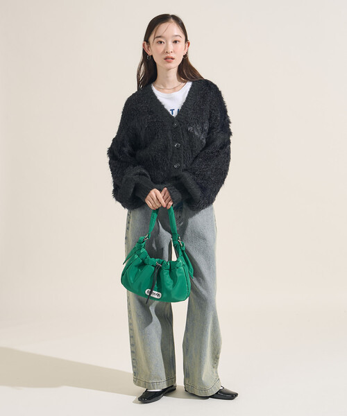 FREAK'S STORE(フリークスストア)の「ミックスヤーン ワントーンニットカーディガン(カーディガン/ボレロ・レディース・ブラック/グレー/オフホワイト・フリ-)」の8枚目の写真