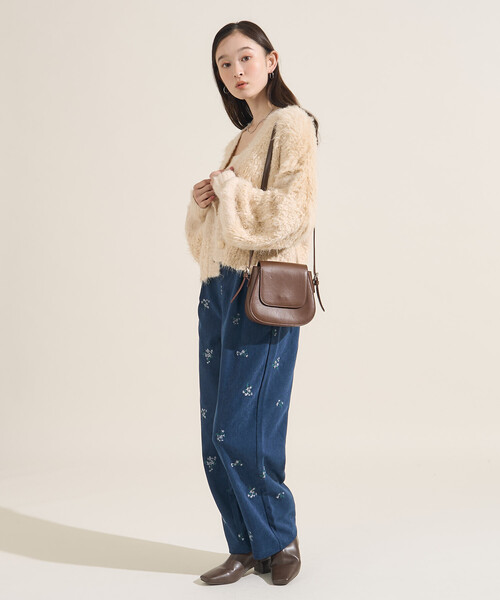 FREAK'S STORE(フリークスストア)の「ミックスヤーン ワントーンニットカーディガン(カーディガン/ボレロ・レディース・ブラック/グレー/オフホワイト・フリ-)」の14枚目の写真