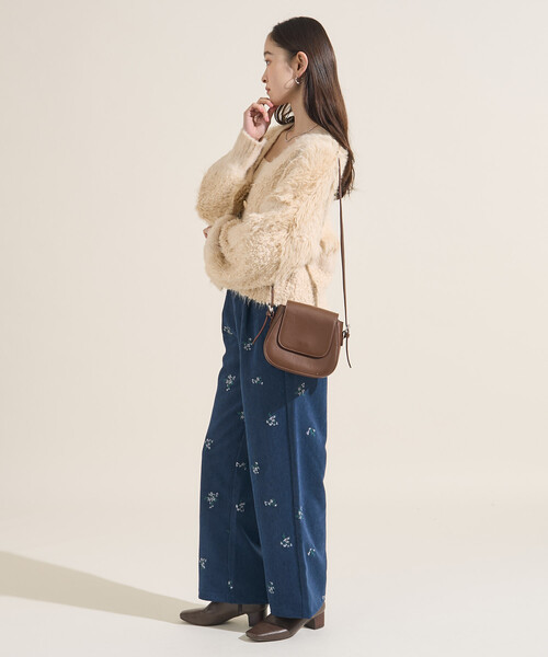 FREAK'S STORE(フリークスストア)の「ミックスヤーン ワントーンニットカーディガン(カーディガン/ボレロ・レディース・ブラック/グレー/オフホワイト・フリ-)」の15枚目の写真
