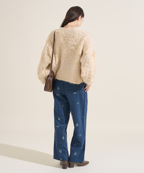 FREAK'S STORE(フリークスストア)の「ミックスヤーン ワントーンニットカーディガン(カーディガン/ボレロ・レディース・ブラック/グレー/オフホワイト・フリ-)」の16枚目の写真