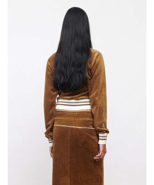 Kijun(キジュン)の「Velour Track Jacket Brown(ナイロンジャケット・レディース・その他・MEDIUM/LARGE)」の3枚目の写真
