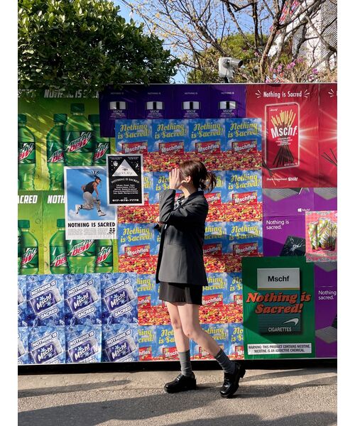 MUSINSA STANDARD WOMAN（ムシンサスタンダードウーマン）の「レディース特大ブレザー【グレー】（テーラードジャケット・レディース・その他・SMALL/MEDIUM/LARGE/X-LARGE/X-SMALL）」の21枚目の写真