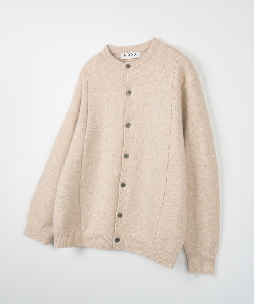 NODU（ノードユー）の「シングルラインラウンドカーディガン[ライトベージュ]（カーディガン/ボレロ・メンズ・その他・MEDIUM/LARGE）」の6枚目の写真
