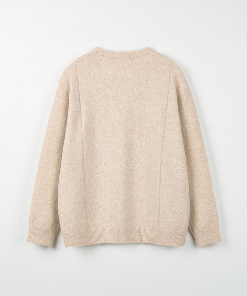 NODU（ノードユー）の「シングルラインラウンドカーディガン[ライトベージュ]（カーディガン/ボレロ・メンズ・その他・MEDIUM/LARGE）」の7枚目の写真