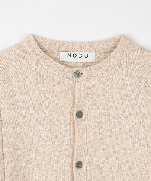 NODU（ノードユー）の「シングルラインラウンドカーディガン[ライトベージュ]（カーディガン/ボレロ・メンズ・その他・MEDIUM/LARGE）」の9枚目の写真