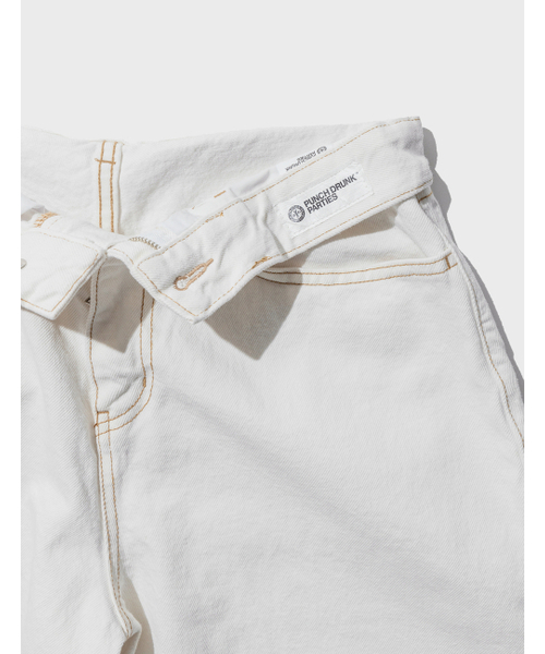PUNCH DRUNK PARTIES(パンチドランクパーティーズ)の「Misfits Jeans (IVORY)(デニムパンツ・メンズ・その他・0(28)/2(32)/3(34)/1(30))」の4枚目の写真