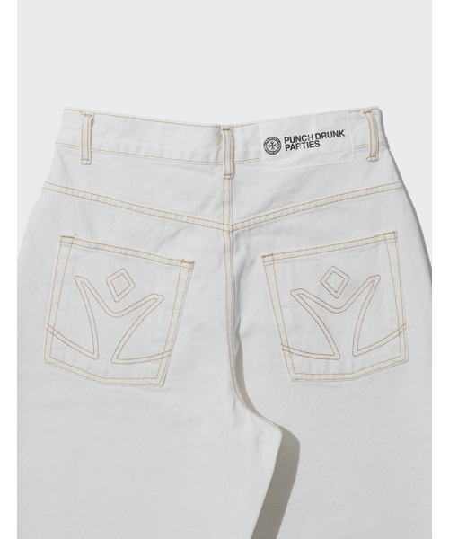 PUNCH DRUNK PARTIES(パンチドランクパーティーズ)の「Misfits Jeans (IVORY)(デニムパンツ・メンズ・その他・0(28)/2(32)/3(34)/1(30))」の5枚目の写真