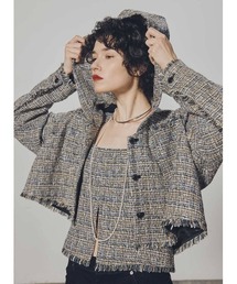 COEL（コエル）の「ツイードフードブルゾン（ブルゾン）」