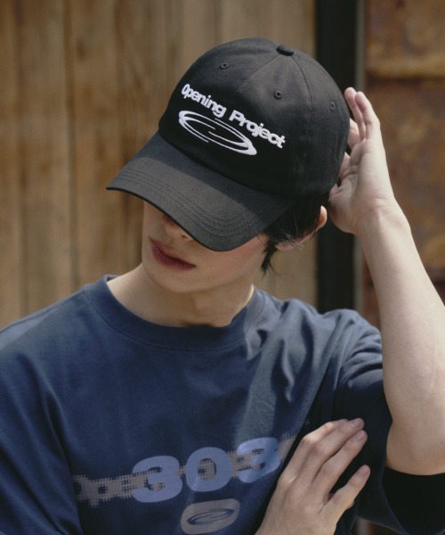Opening Project（オープニングプロジェクト）の「Identity Ball Cap / アイデンティティ ボールキャップ（キャップ・レディース・チャコール/ブラック・F）」の6枚目の写真