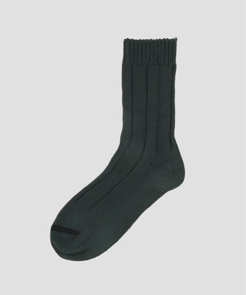 MHL.（エムエイチエル）の「WIDE RIB COTTON SOCKS（ソックス/靴下・レディース・ホワイト系その他2/ブラック/ブルー系その他4・FREE）」の3枚目の写真