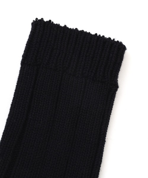 MHL.（エムエイチエル）の「WIDE RIB COTTON SOCKS（ソックス/靴下・レディース・ホワイト系その他2/ブラック/ブルー系その他4・FREE）」の4枚目の写真