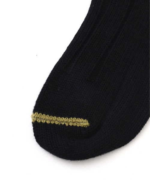 MHL.（エムエイチエル）の「WIDE RIB COTTON SOCKS（ソックス/靴下・レディース・ホワイト系その他2/ブラック/ブルー系その他4・FREE）」の6枚目の写真