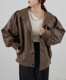 SHENERY | フェイクレザーブルゾン(ブルゾン)