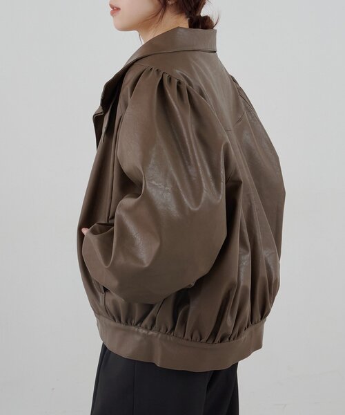 フェイクレザーブルゾン（ブルゾン）｜SHENERY（シーナリー）の