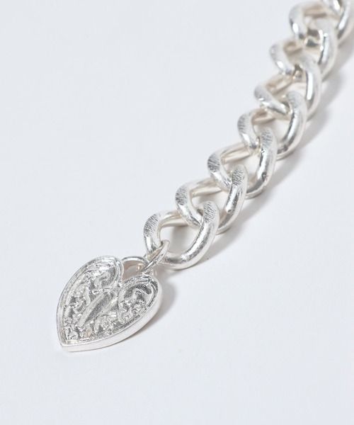 JEANASIS（ジーナシス）の「【シルバー925プレーティング】ハートチェーンブレス/632664（ブレスレット・レディース・ゴールド/シルバー・FREE）」の4枚目の写真