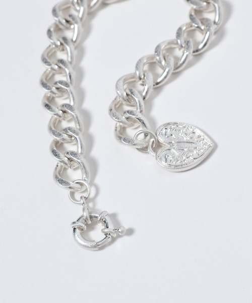 JEANASIS（ジーナシス）の「【シルバー925プレーティング】ハートチェーンブレス/632664（ブレスレット・レディース・ゴールド/シルバー・FREE）」の5枚目の写真