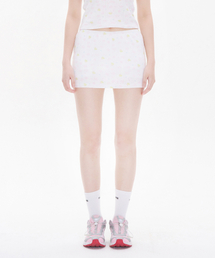 SHEEP PATTERN SKIRT WHITE