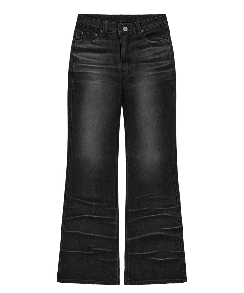 Midnight Move（ミッドナイトムーブ）の「cross boots cut (black)（デニムパンツ・レディース・その他・SMALL/MEDIUM）」の3枚目の写真