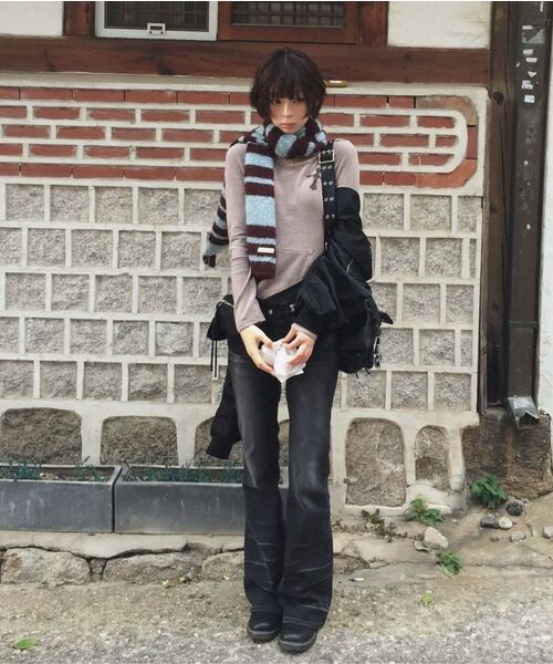 Midnight Move（ミッドナイトムーブ）の「cross boots cut (black)（デニムパンツ・レディース・その他・SMALL/MEDIUM）」の12枚目の写真
