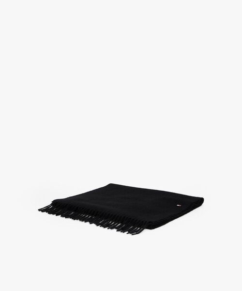 TOMMY HILFIGER(トミーヒルフィガー)の「フラッグカシミヤマフラー(マフラー・メンズ・ブラック/グレー・FREE)」の7枚目の写真