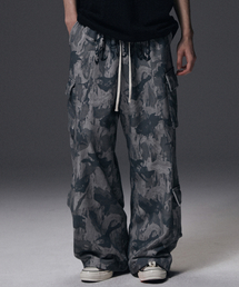 NOT4NERD（ノットフォーナード）の「Camo Incision Multi Cargo Sweat Pants - Grey（スウェットパンツ）」