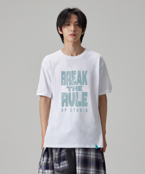 ASTRAL PROJECTION（アストラルプロジェクション）の「[ブレイクザルール]コットンルーズフィット半袖Tシャツ_ホワイト（Tシャツ/カットソー・メンズ・その他・MEDIUM/LARGE/X-LARGE/XX-LARGE）」の2枚目の写真