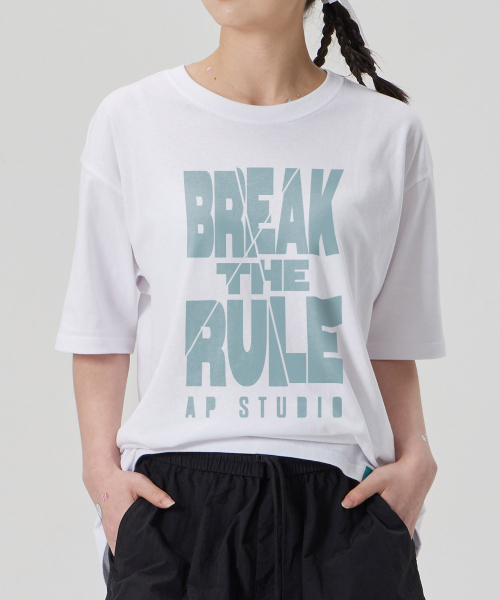 ASTRAL PROJECTION（アストラルプロジェクション）の「[ブレイクザルール]コットンルーズフィット半袖Tシャツ_ホワイト（Tシャツ/カットソー・メンズ・その他・MEDIUM/LARGE/X-LARGE/XX-LARGE）」の3枚目の写真