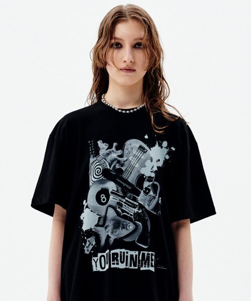 runningHIGH（ランニングハイ）の「ルイン ミ ハーフスリーブ Tシャツ [ブラック]（Tシャツ/カットソー・レディース・その他・LARGE/MEDIUM）」の4枚目の写真