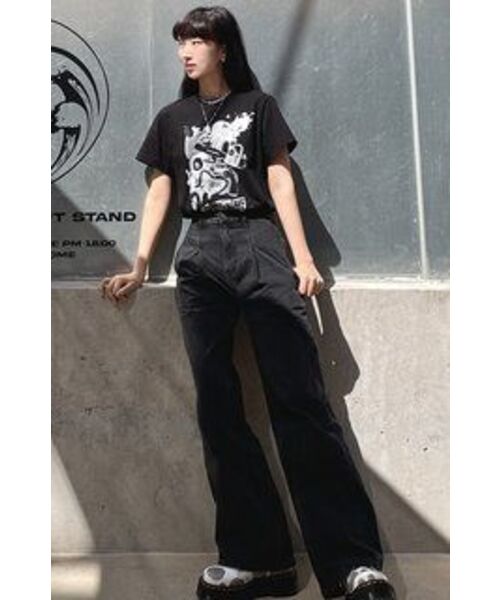 runningHIGH（ランニングハイ）の「ルイン ミ ハーフスリーブ Tシャツ [ブラック]（Tシャツ/カットソー・レディース・その他・LARGE/MEDIUM）」の9枚目の写真