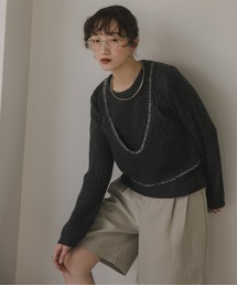 210nouve | ビスチェ レイヤード風 ニットプルオーバー(ニット/セーター)