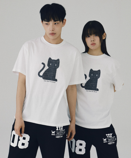 ITZAVIBE(イッザバイブ)の「CHECKERED CAT T SHIRT(Tシャツ/カットソー・レディース・その他・LARGE/MEDIUM)」の3枚目の写真