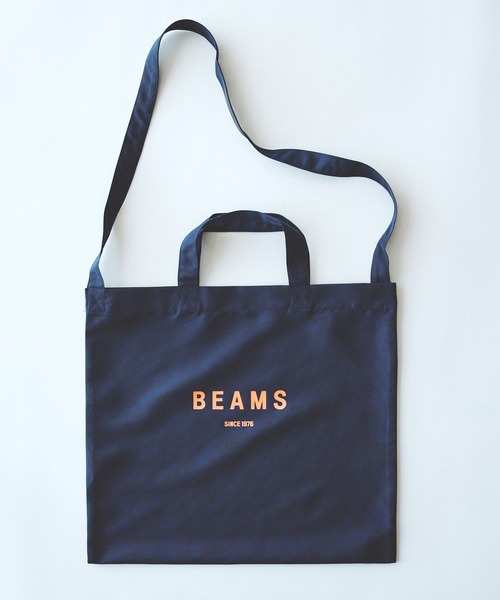 BEAMS（ビームス）の「BEAMS ロゴ ショルダーバック（トートバッグ・メンズ・ブラック/ネイビー/グレー/オフホワイト・ONE SIZE）」の4枚目の写真