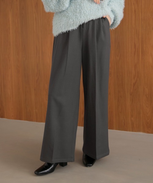 Bou Jeloud(ブージュルード)の「2タックストレートパンツ(その他パンツ・レディース・チャコールグレー/アイボリー/ブラック・38)」の17枚目の写真