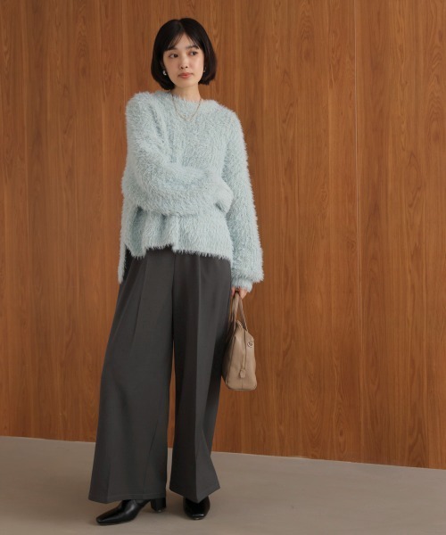Bou Jeloud(ブージュルード)の「2タックストレートパンツ(その他パンツ・レディース・チャコールグレー/アイボリー/ブラック・38)」の18枚目の写真