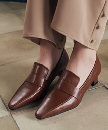 ADAUL（アダウル）の「スリムパンプスキトンヒール - ブラウン（パンプス）」