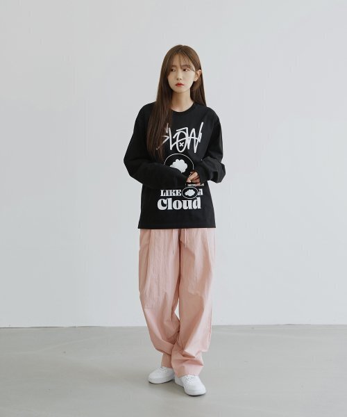 SLOW RECORD HOUSE(スローレコードハウス)の「ナイロンワンタックパンツ_ピンク(その他パンツ・レディース・その他・SMALL/MEDIUM/LARGE)」の5枚目の写真