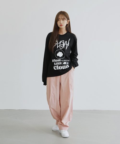 SLOW RECORD HOUSE(スローレコードハウス)の「ナイロンワンタックパンツ_ピンク(その他パンツ・レディース・その他・SMALL/MEDIUM/LARGE)」の6枚目の写真