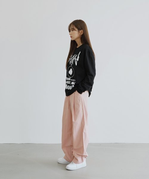 SLOW RECORD HOUSE(スローレコードハウス)の「ナイロンワンタックパンツ_ピンク(その他パンツ・レディース・その他・SMALL/MEDIUM/LARGE)」の7枚目の写真
