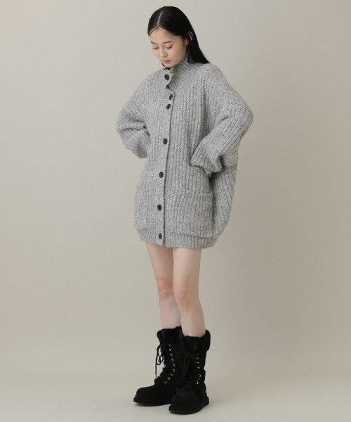 3.3 Field Trip （3.3フィールドトリップ）の「3.3 Field Trip／オーバーニットプルオーバー（ニット/セーター・レディース・ダークグレー/グレー・FREE）」の4枚目の写真