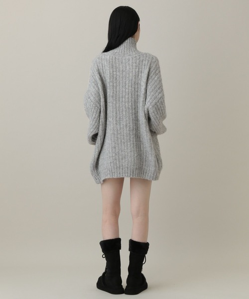 3.3 Field Trip （3.3フィールドトリップ）の「3.3 Field Trip／オーバーニットプルオーバー（ニット/セーター・レディース・ダークグレー/グレー・FREE）」の5枚目の写真