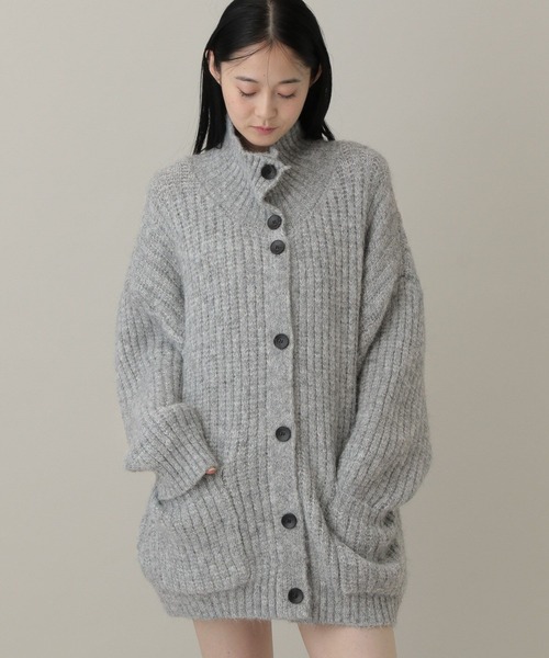 3.3 Field Trip （3.3フィールドトリップ）の「3.3 Field Trip／オーバーニットプルオーバー（ニット/セーター・レディース・ダークグレー/グレー・FREE）」の6枚目の写真